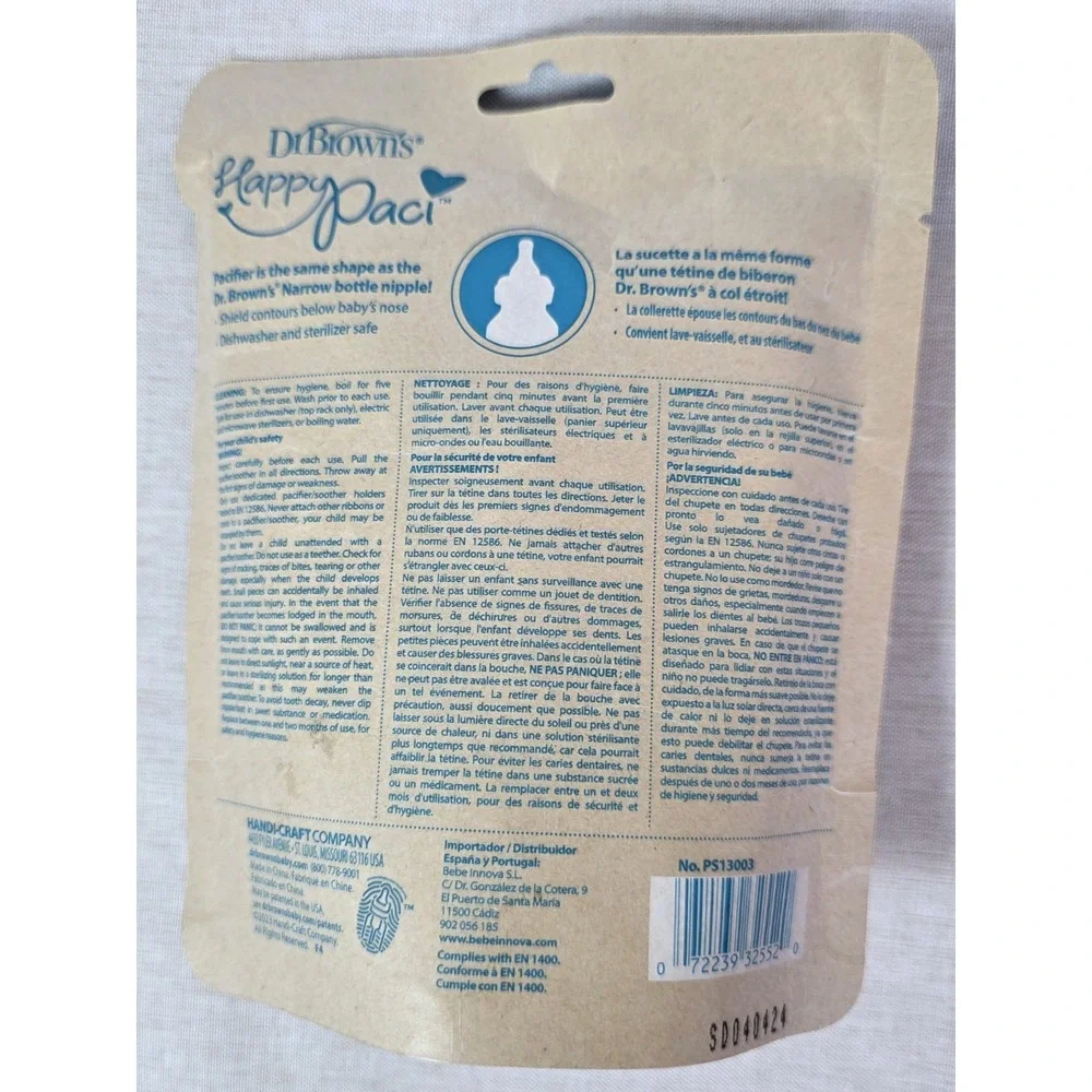 Dr. Brown's Happy Paci 0-6m, Pack of 3